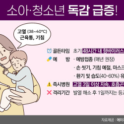 겨울철 독감 유행  영유아·학령기 아동 '멀티데믹' 주의보