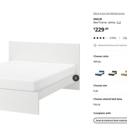 IKEA MALM 침대