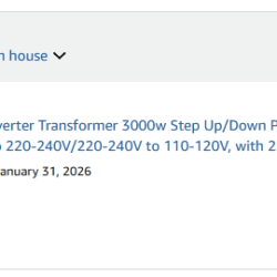 3000와트 110-120V to 220-240V 변압기
