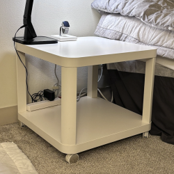 IKEA Side Table with Wheels (Original ~$65)